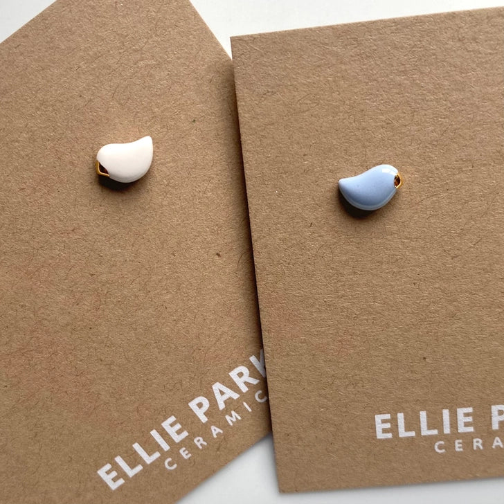 Birdie Studs - White