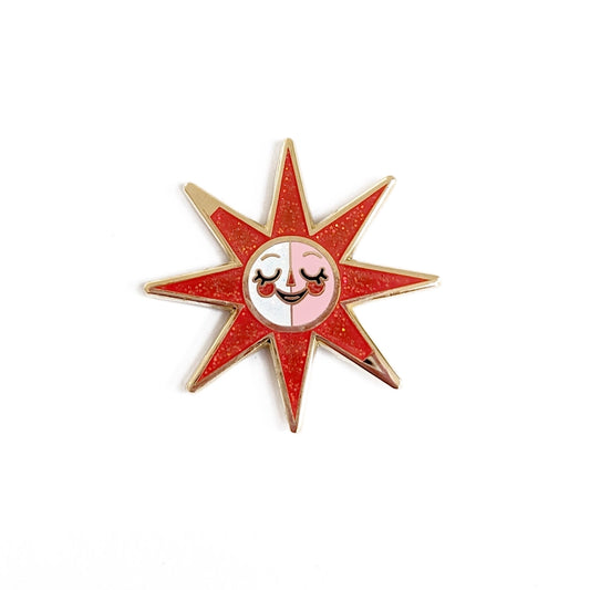 Red Sunshine Pin