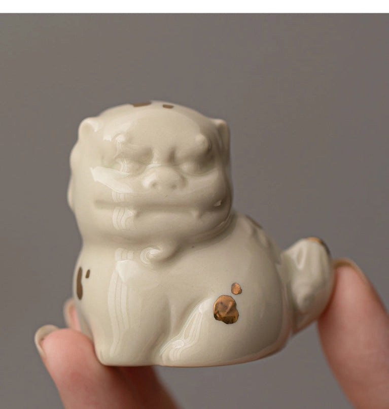Ceramic Lion Tea Pet