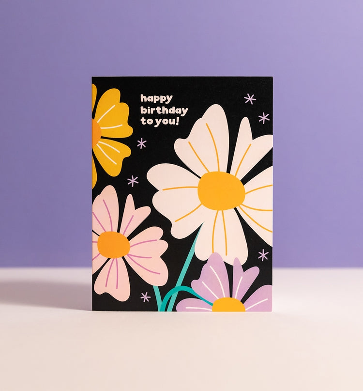 Nighttime Bloom Birthday Card