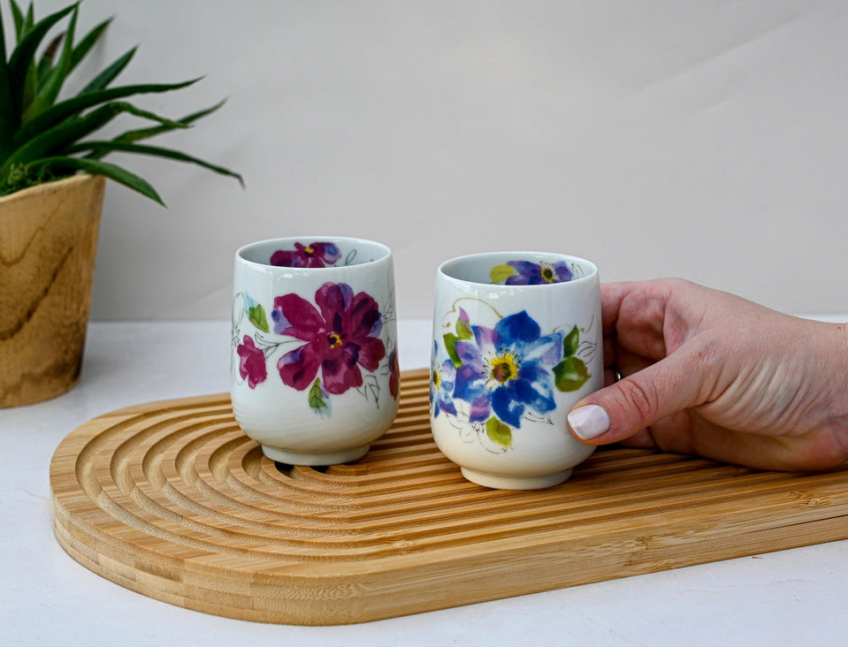 Blue Flower Teacup