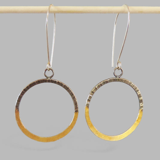 Mixed Metal Fierce Hoop Earrings