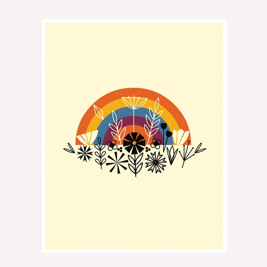 Rainbow Art Print 8x10