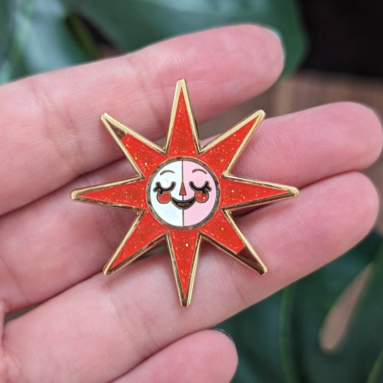 Red Sunshine Pin
