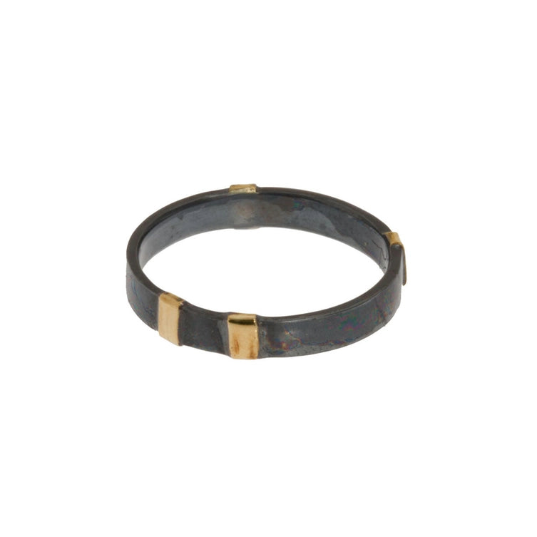 Single Width Oxidized Ring - Sz 7.5