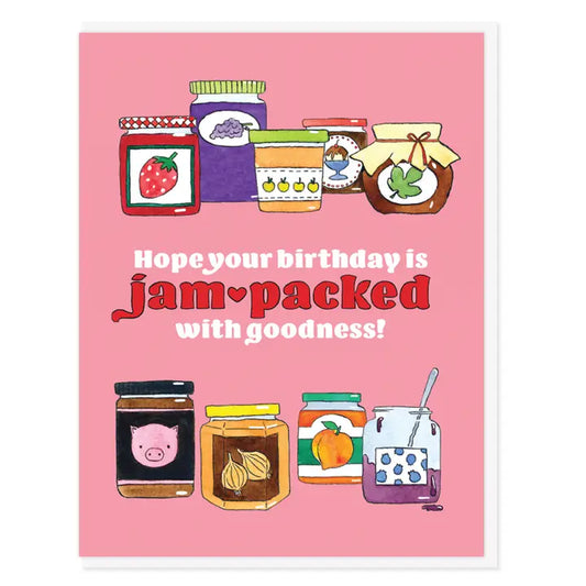 Jam Jars Birdthay Card