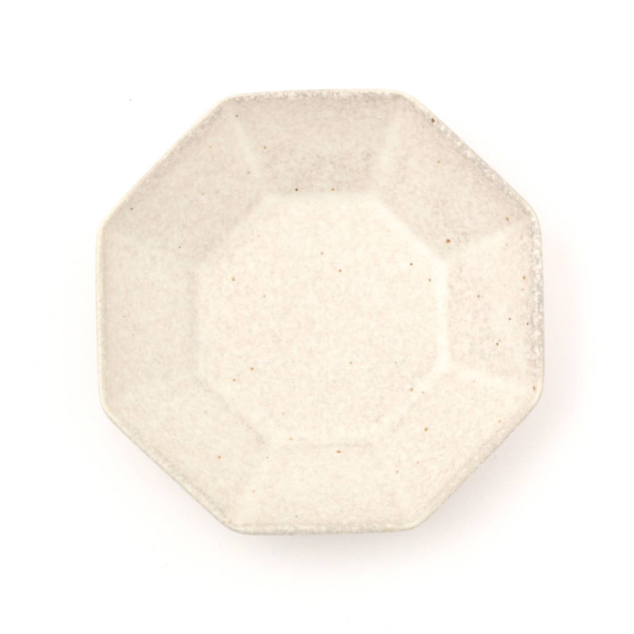 Mino Ware Octagon Plate, XSmall, Ivory