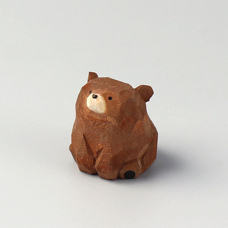 Handcarved Wooden  Brown Bear