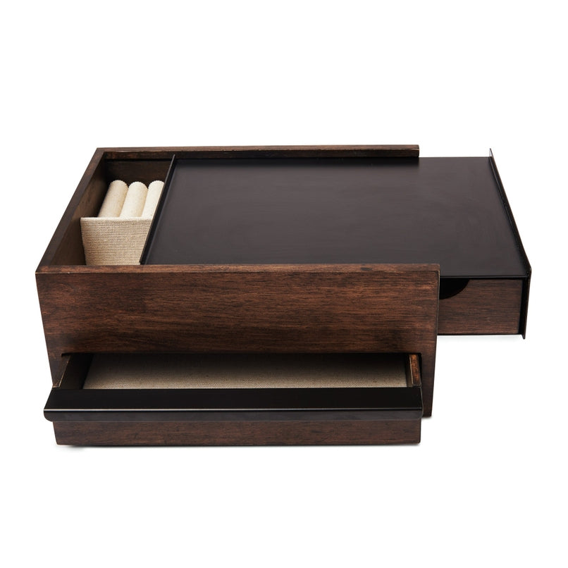 Stowit Storage Box - Blk/Walnut
