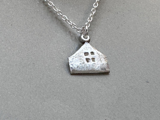 Haven Tiny House Silver Necklace