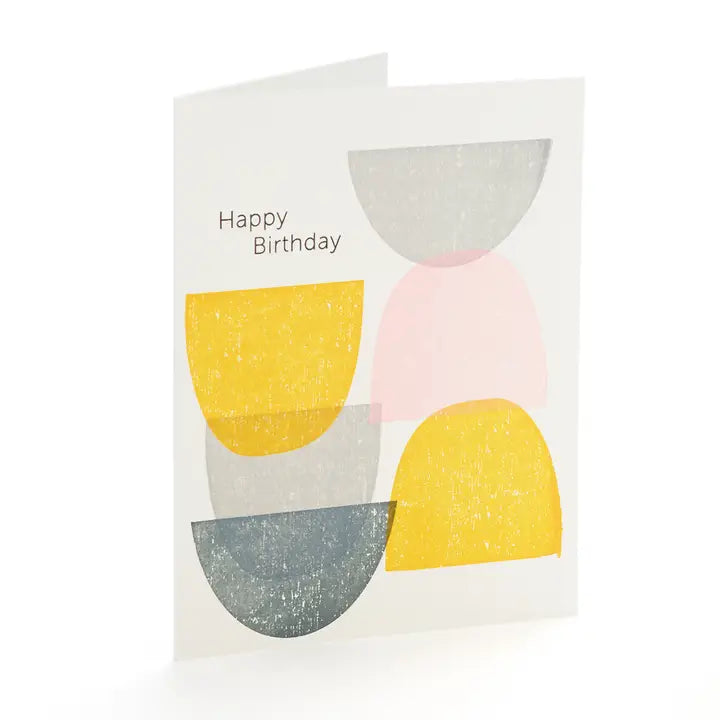 Shapes Happy Birthday Card