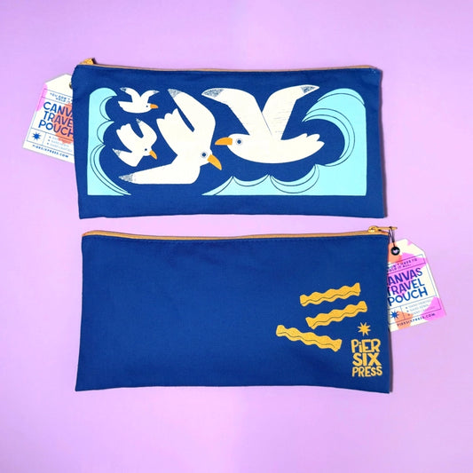 Seagull Canvas Travel Pouch