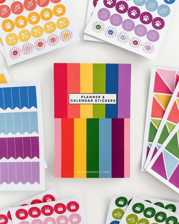 Colorful Calendar & Planner Sticker Book