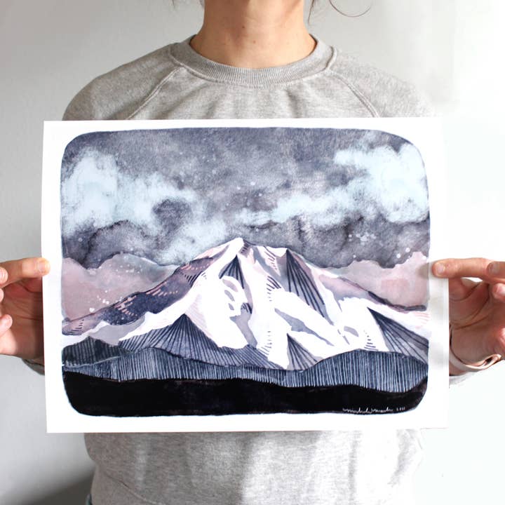 Mt Rainier Print 11 x 14 - MM - Horizontal