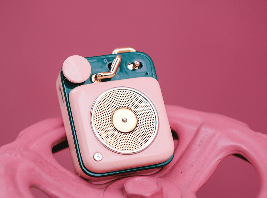 Button Bluetooth Speaker, Pink
