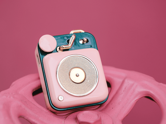 Retro Bluetooth Speaker, Pink