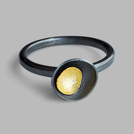 Mixed Metal Brave Ring - sz 7.5