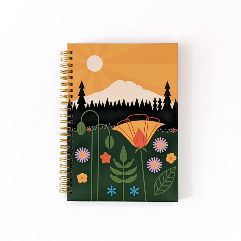 Mt Rainier Spiral Notebook