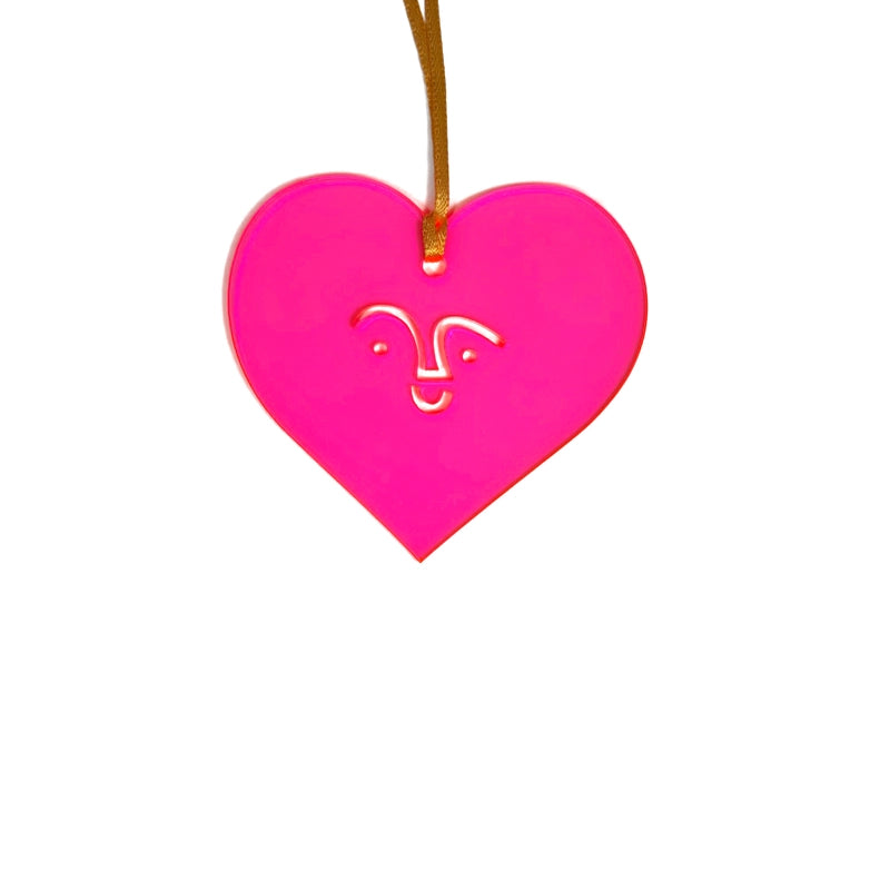Happy Heart Neon Suncatcher