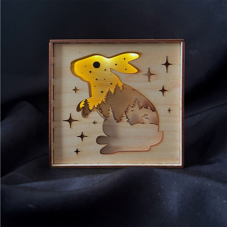 Light Box - Moon Bunny 6 x 6.25