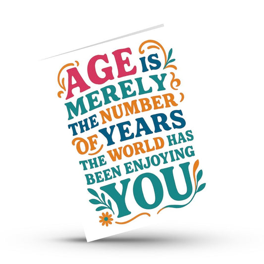 Enjoying You Birthday Card