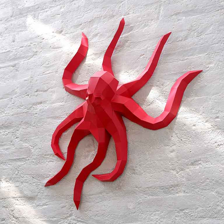 Octopus Origami Wall Art