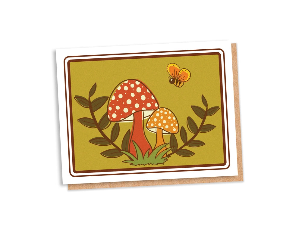 Woodland Mushrooms Card