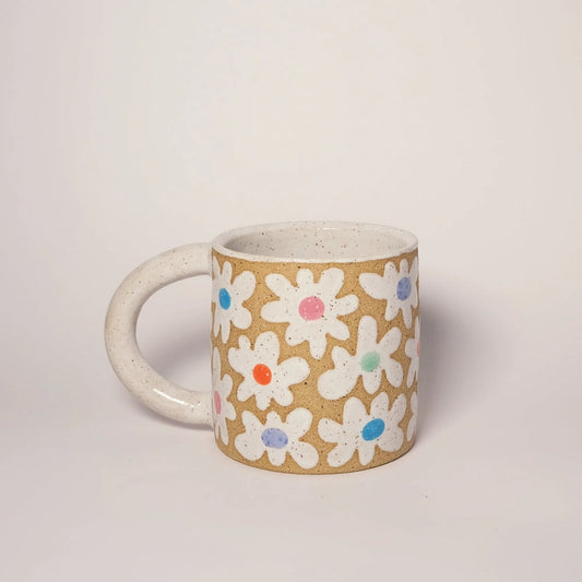 Stoneware Mug - Flowers