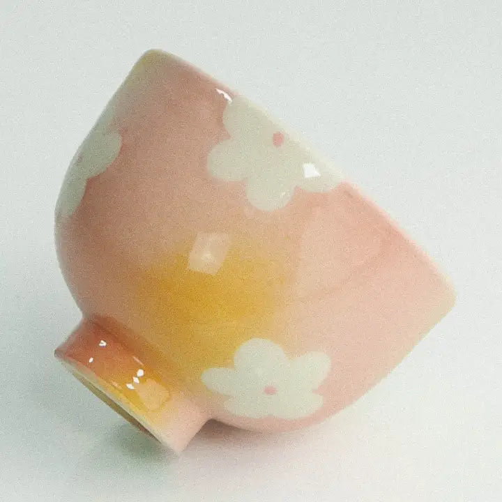Ceramic Flower Gradient Cup - 125ml