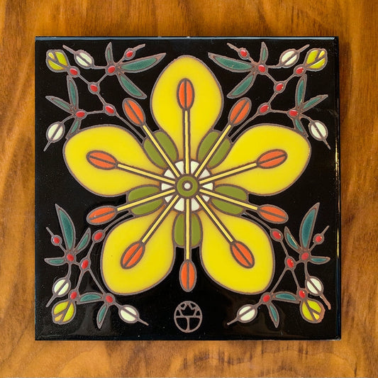Creosote, Hand-glazed Art Tile