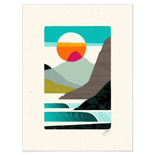 Salty Mountain Air, 9x12 Print