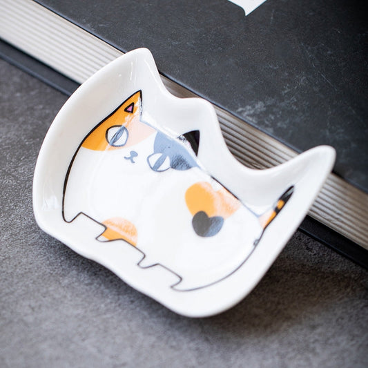 Cat Sauce Plate, E