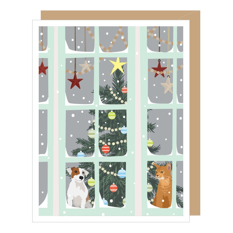 Pets in Window Holiday Card Set
