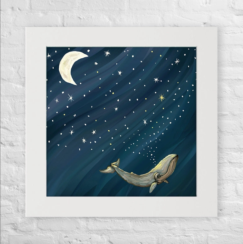 Whale Full of Stars, Framed