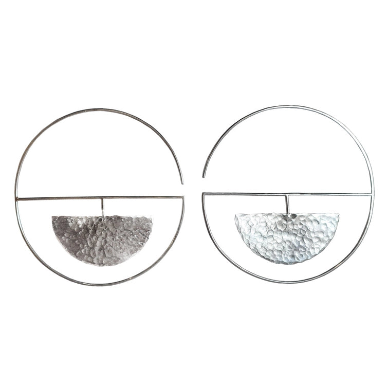 Reflected Hoop Earrings