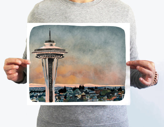 Seattle Space Needle - MM - 11 x 14