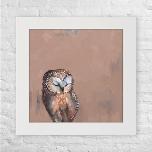 Changing Seasons Owl, Framed