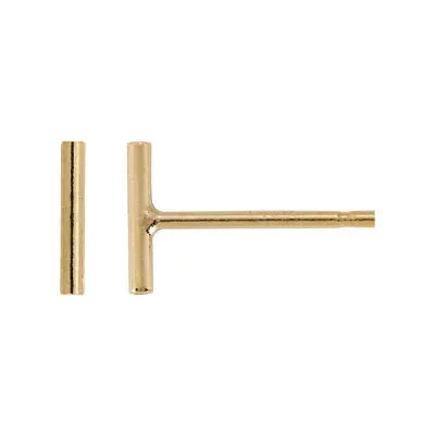 Slim Bar Studs, Small, Gold Filled