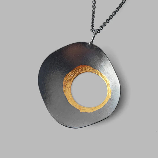 Celestial Necklace - Gold & Ox Silver