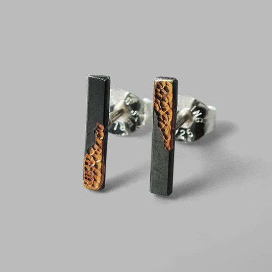 Petite Mixed Metal Clarity Studs