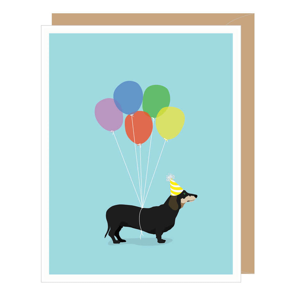 Doxie Balloons Card
