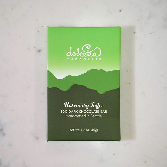 Rosemary Toffee 60% Dark Chocolate Bar