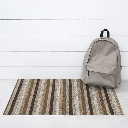 Even Stripe Mocha Shag Utility 24x36