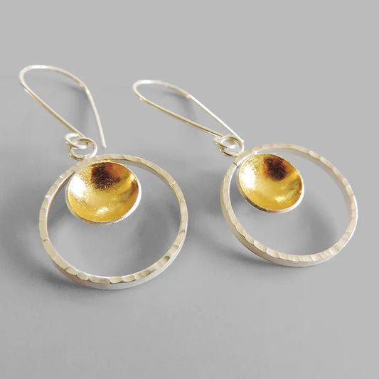 Mixed Metal Goldie Hoop Earrings