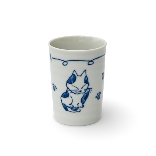 Mino Ware Cat Teacup - #3