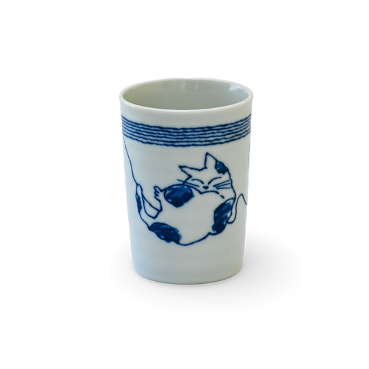 Mino Ware Cat Teacup - #5