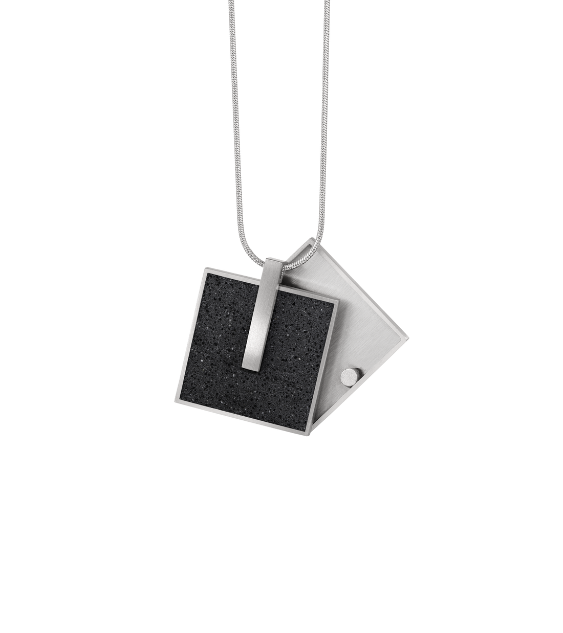 Memento Beholden Rectangle Locket Necklace