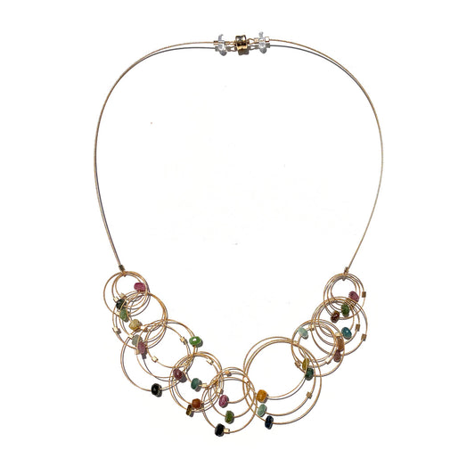 Vertigo Necklace - Gld + Tmln