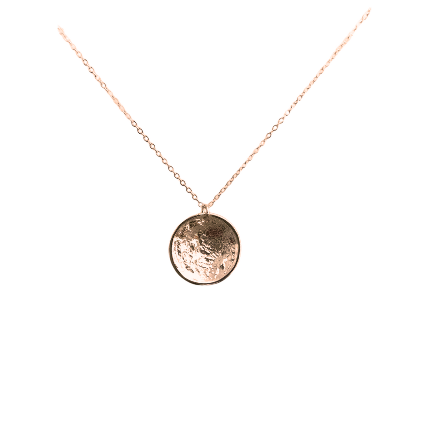 Lunar Landing Necklace, Large, Rose Vermeil
