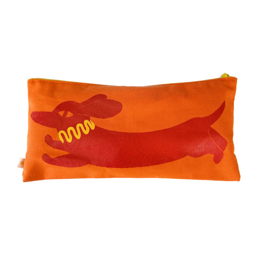 Hot Dog Canvas Travel Pouch